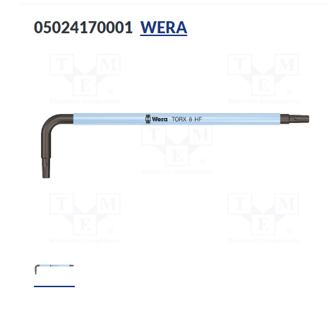  LỤC GIÁC ĐẦU SAO TX8 x 76MM WERA 05024170001 