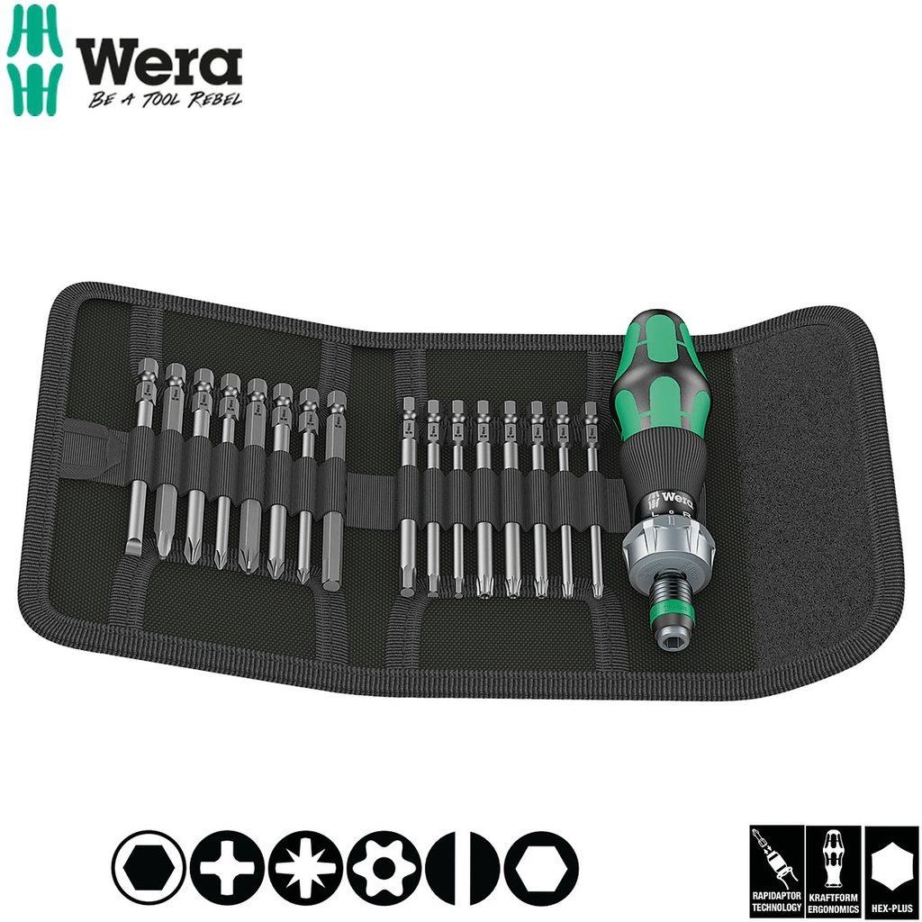  KRAFTFORM KOMPAKT 60 RA BỘ TUA VÍT 17 CHI TIẾT WERA 05051040001 