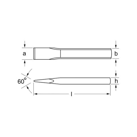  ĐỤC DẸP DIN 6453 A 25 X 250 MM MATADOR 0714 0250 