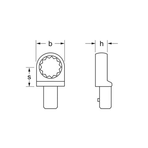  (14 x 18 MM) ĐẦU NỐI VÒNG DẠNG ĐẦU BÔNG CHO CẦN SIẾT LỰC MATADOR 6191 