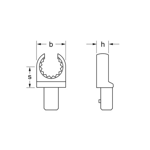  (9X12 MM) ĐẦU NỐI VÒNG MIỆNG HỞ DẠNG ĐẦU BÔNG CHO CẦN SIẾT LỰC MATADOR 6192 