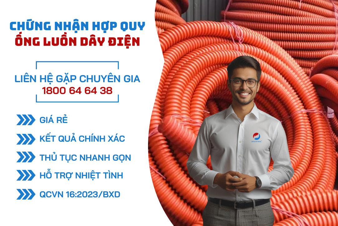Chứng nhận hợp quy Ống luồn dây điện theo QCVN 16:2023/BXD