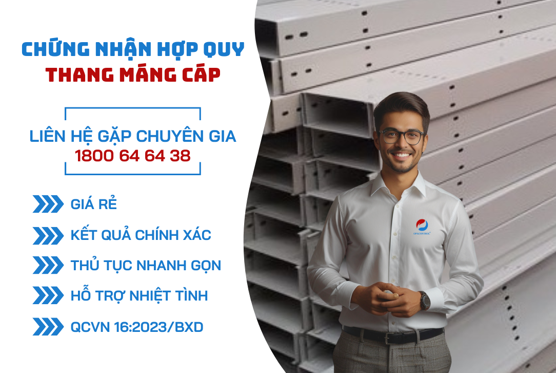 Chứng nhận hợp quy thang máng cáp theo QCVN 16:2023/BXD