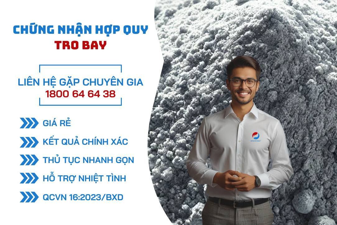 Chứng nhận hợp quy tro bay theo QCVN 16:2023/BXD