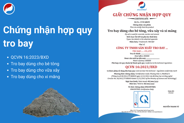 Chứng nhận hợp quy tro bay