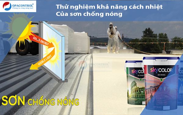  Thử nghiệm khả năng cách nhiệt của sơn chống nóng 