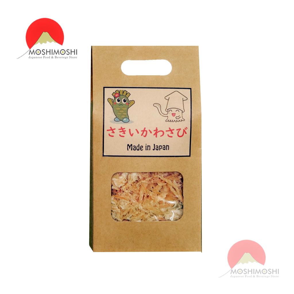 Khô mực tẩm wasabi Nhật Bản 400gr + Hộp giấy carton