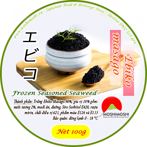 Trứng cá Ebiko Masago Black 100g (Màu Đen)