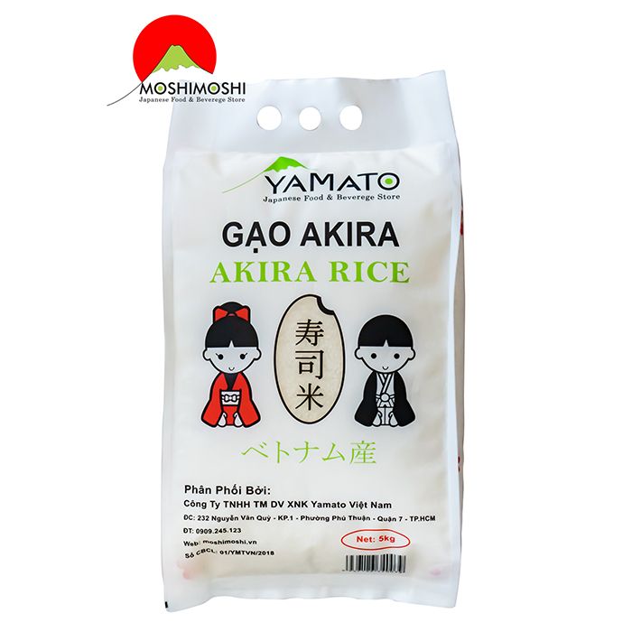 Gạo Nhật Bản Akira Rice 5kg