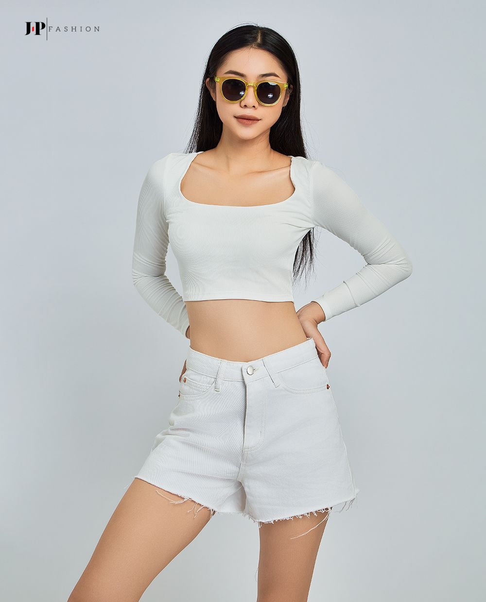  Thun croptop ngắn tay 