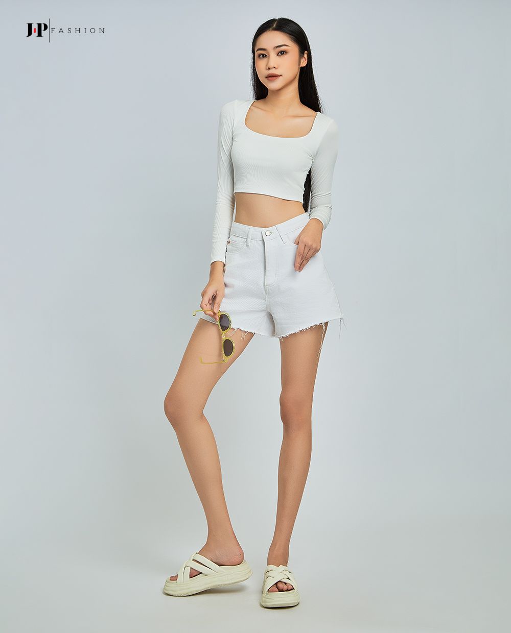  Thun croptop ngắn tay 