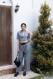 Khoác vest croptop ngắn tay