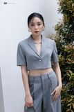 Khoác vest croptop ngắn tay