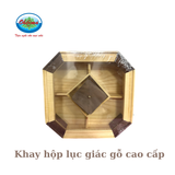  Khay hộp lục giác gỗ Cao Cấp Ohi@ma 