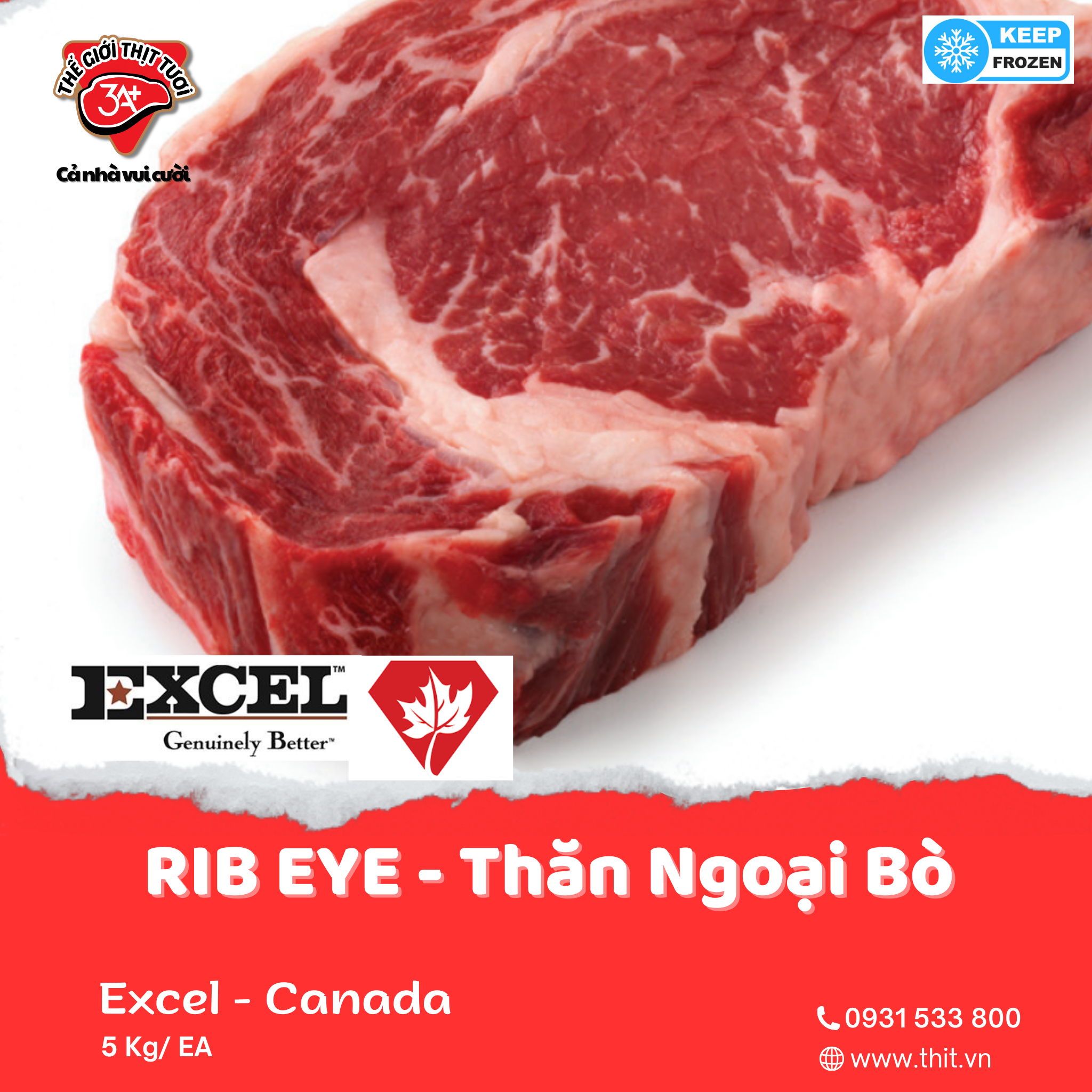RIB EYE - Thăn Ngoại Bò