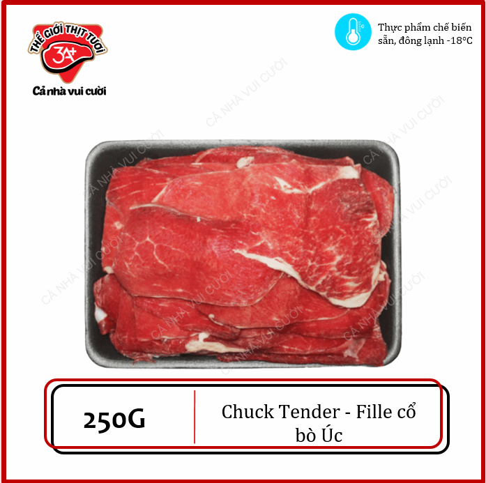 Chuck Tender - Fille cổ bò Úc (Kilcoy) 250g