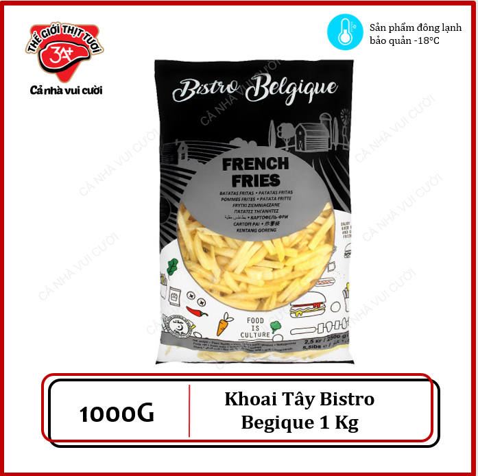 Khoai Tây (9x9) Bistro Begique 1 Kg - Bỉ