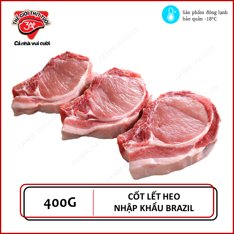 CỐT LẾT HEO NHẬP KHẨU BRAZIL 400g