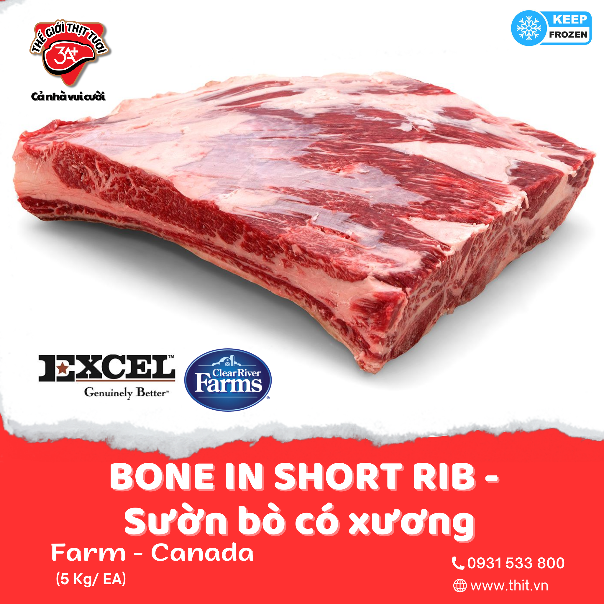 BONE IN SHORT RIB - Sườn bò có xương