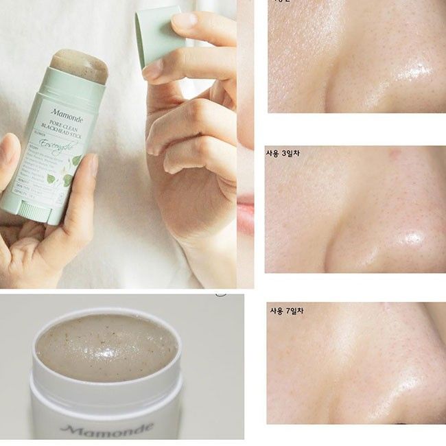 Thanh Sáp Lăn Mụn Đầu Đen Ngừa Mụn Thu Nhỏ Lỗ Chân Lông Mamonde Pore Clean Stick 18g