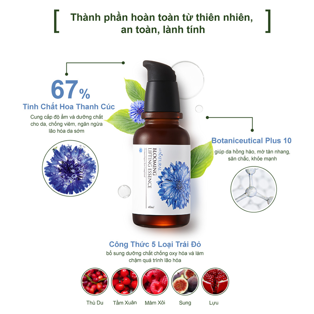 Tinh Chất Hoa Thanh Cúc Ngăn Ngừa Lão Hóa, Dưỡng Căng Da All Natural Blooming Lifting Essence 40ml