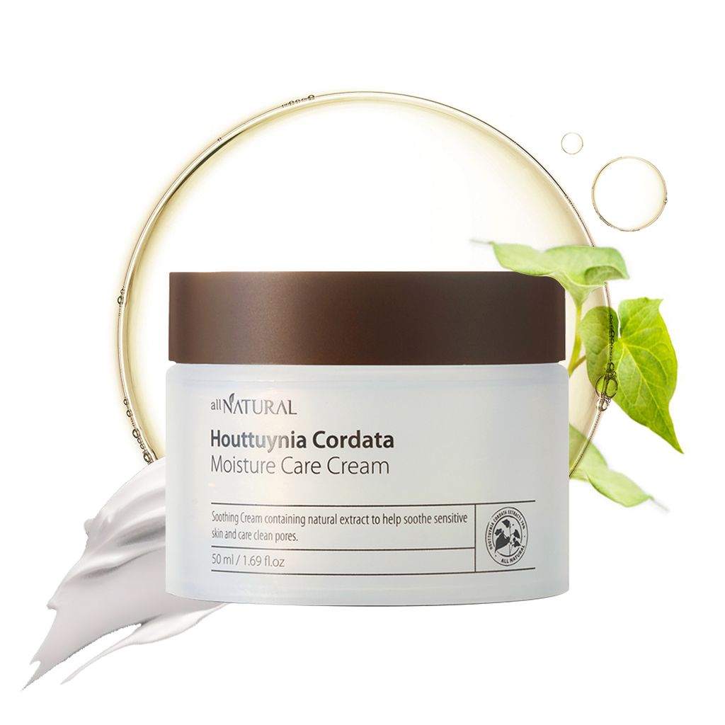 Kem Dưỡng Diếp Cá Cấp Ẩm, Dưỡng Trắng, Chăm Sóc Da Mụn Nhạy Cảm All Natural Houttuynia Cordara Moisture Care Cream 50ml