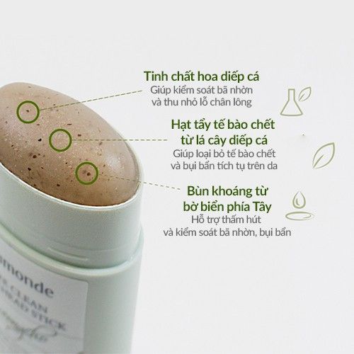 Thanh Sáp Lăn Mụn Đầu Đen Ngừa Mụn Thu Nhỏ Lỗ Chân Lông Mamonde Pore Clean Stick 18g