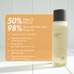 Toner Diếp Cá Cấp Nước, Se Khít Lỗ Chân Lông, Dưỡng Sáng Da All Natural Houttuynia Cordata Care Toner 200ml