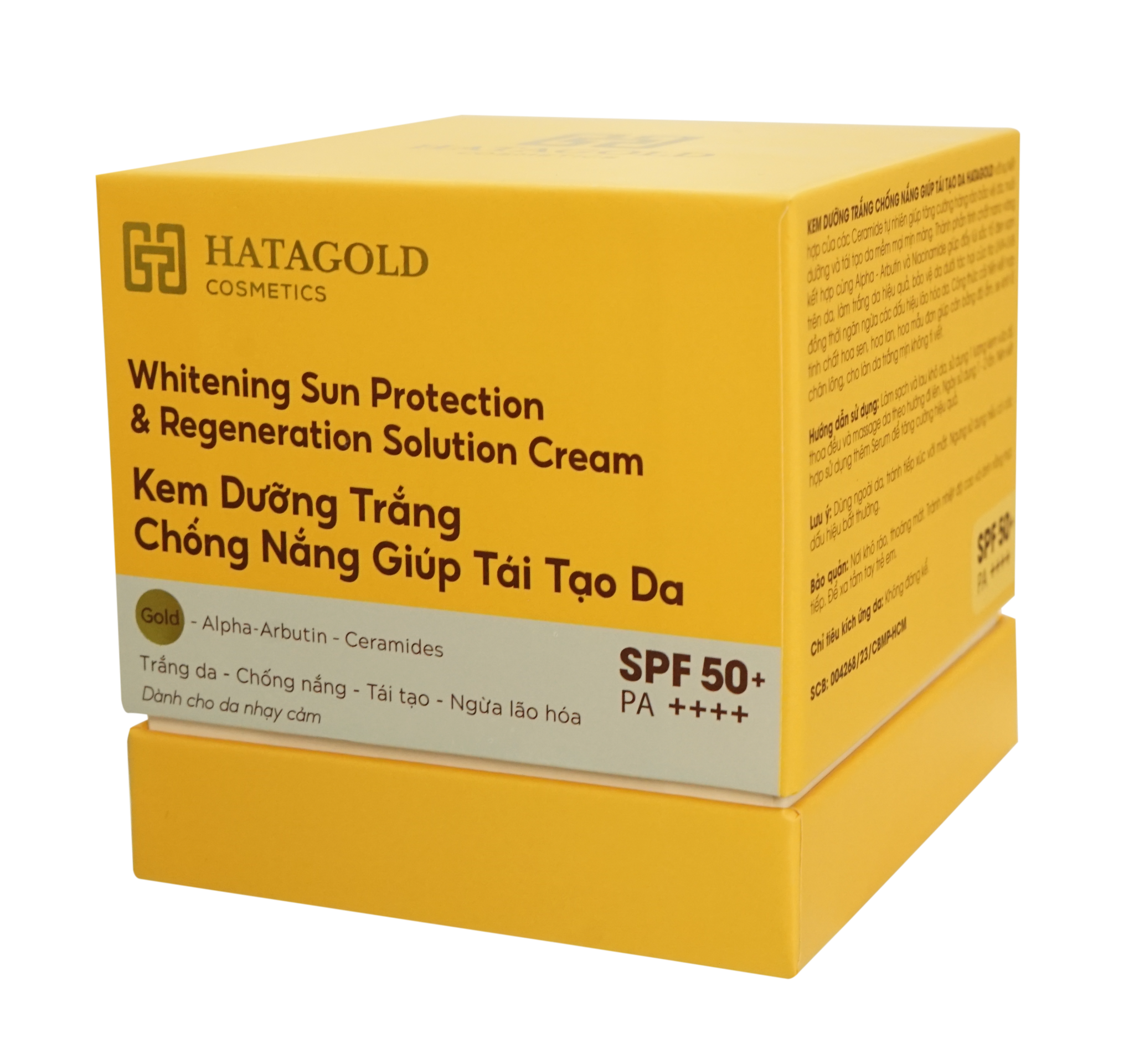 KEM DƯỠNG TRẮNG CHỐNG NẮNG GIÚP TÁI TẠO DA HATAGOLD - 30g