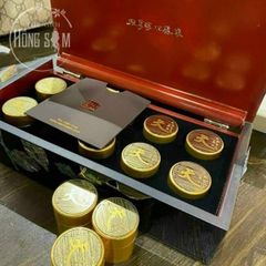 An Cung Ngưu Hoàng Tổng Thống Dát Vàng Hàn Quốc Hộp 10 Viên Hoàn