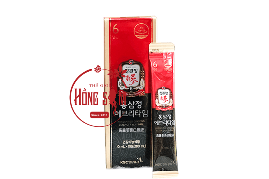 Nước Hồng Sâm Gói Extract Everytime 10ml x 30 gói KGC