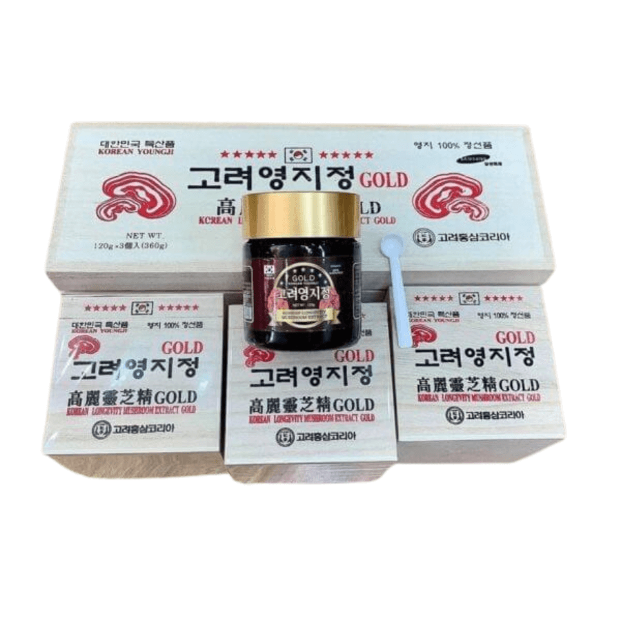 Cao Linh Chi 120g x 3 Lọ Hộp Gỗ Hàn Quốc