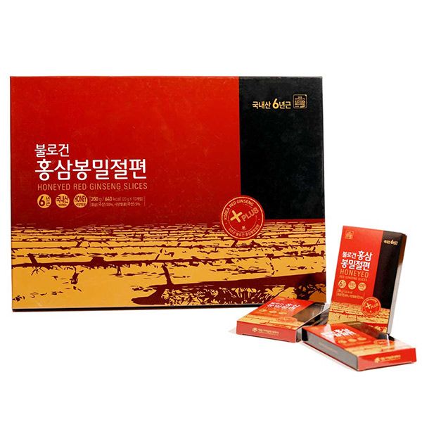 Hồng Sâm Lát Tẩm Mật Ong Daedong Hàn Quốc Hộp 10 Gói x 20g