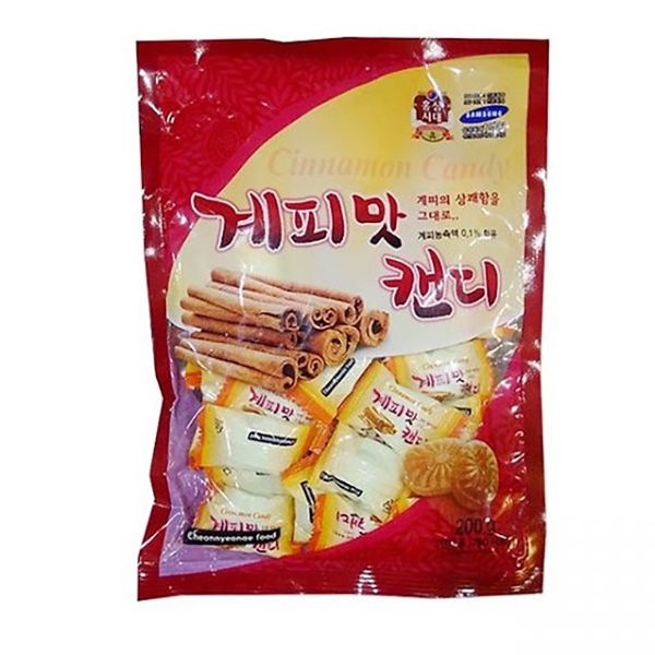 Kẹo Quế Cứng Cheonnyeonae Food Hàn Quốc Gói 200g