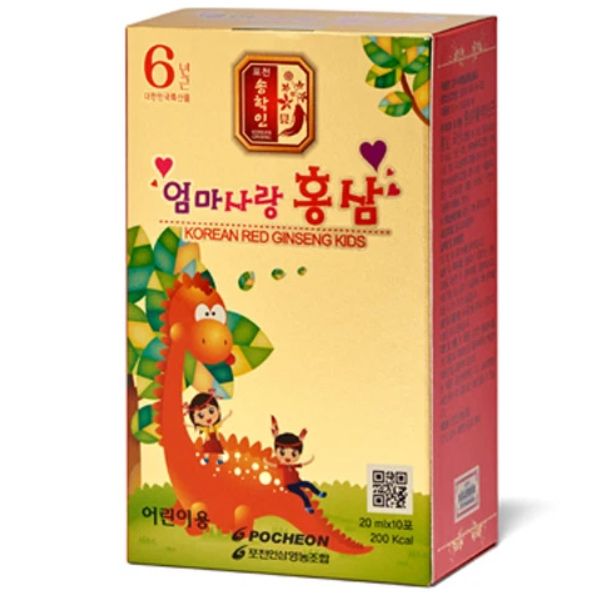 Nước Hồng Sâm Baby Hươu Cao Cổ Pocheon Hộp 30 Gói x 20ml