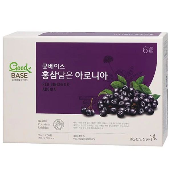 Nước Hồng Sâm KGC Hàn Quốc Goodbase Aronia Hộp 30 Gói x 50ml