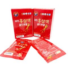 Nước Hồng Sâm Sam Jin Red Ginseng Drink Gold Royal Hộp 30 Gói x 70ml