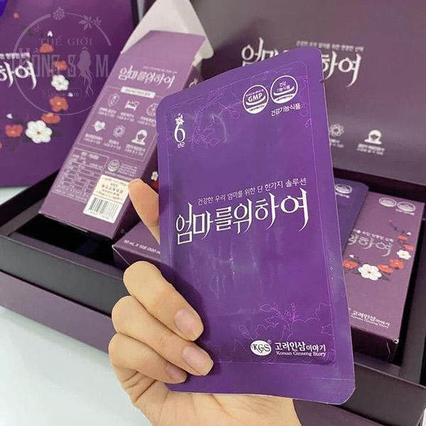 Nước Hồng Sâm Cho Nữ KGS Hàn Quốc Hộp 30 Gói x 50ml