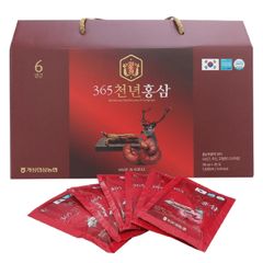 Nước Hồng Sâm Nhung Hươu Linh Chi Hàn Quốc 365 Hộp 20 gói x 70ml