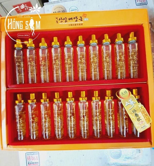 Tinh Chất Nước Hồng Sâm Núi Cheon Jong Tissue Hộp 30 Ống x 20ml