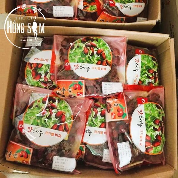 Táo Đỏ Sấy Khô Jujube Hàn Quốc Túi 500g