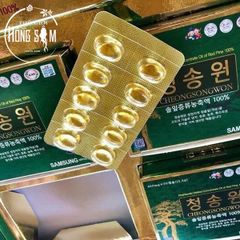 Tinh Dầu Thông Đỏ Cheongsongwon Hàn Quốc Hộp Xanh 180 Viên