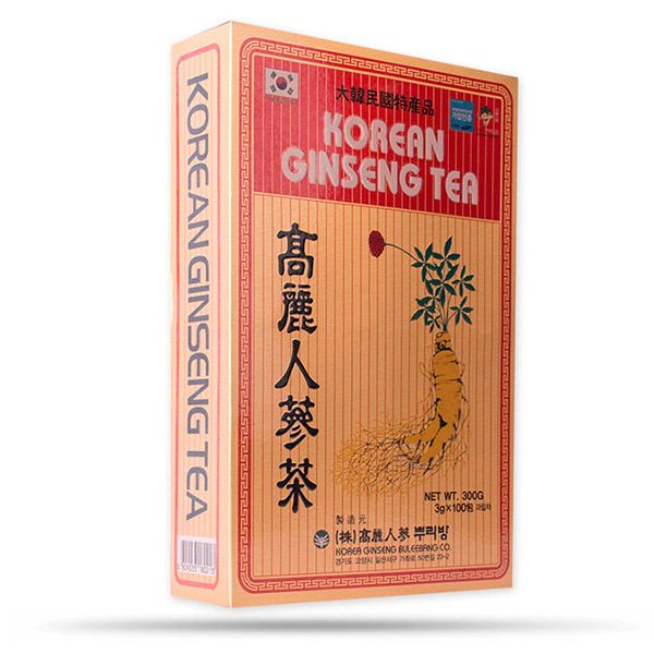 Trà Hồng Sâm Buleebang Hàn Quốc Hộp Giấy (100 Gói x 3g)