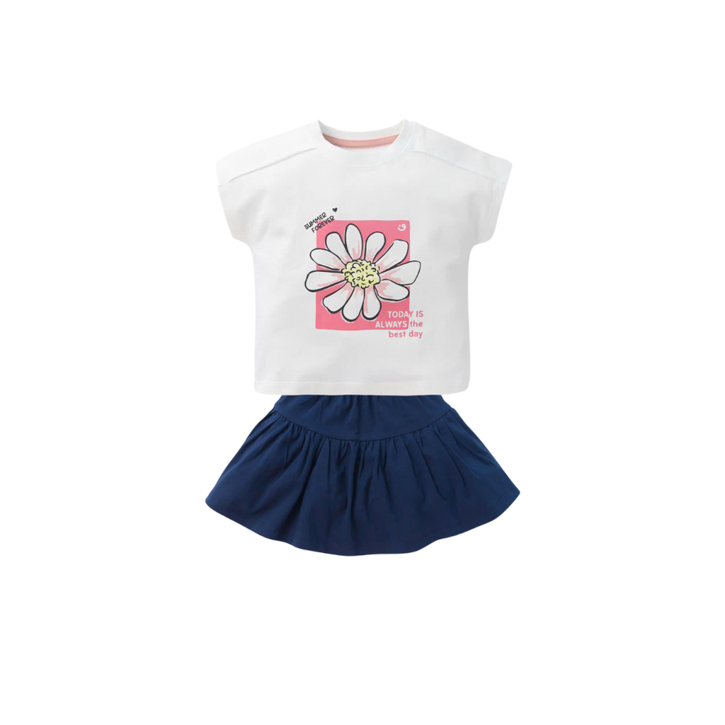 Bộ áo váy bé gái cotton actif size 1-5y – ảnh 2