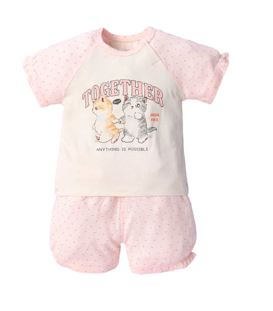 Bộ cộc tay modal bé gái size 6-48m – ảnh 2