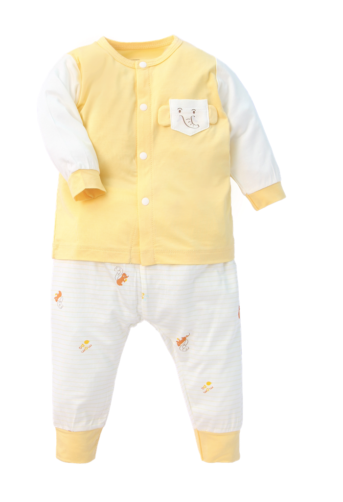 Bộ cài giữa dài tay bamboo size 0-9m – ảnh 3