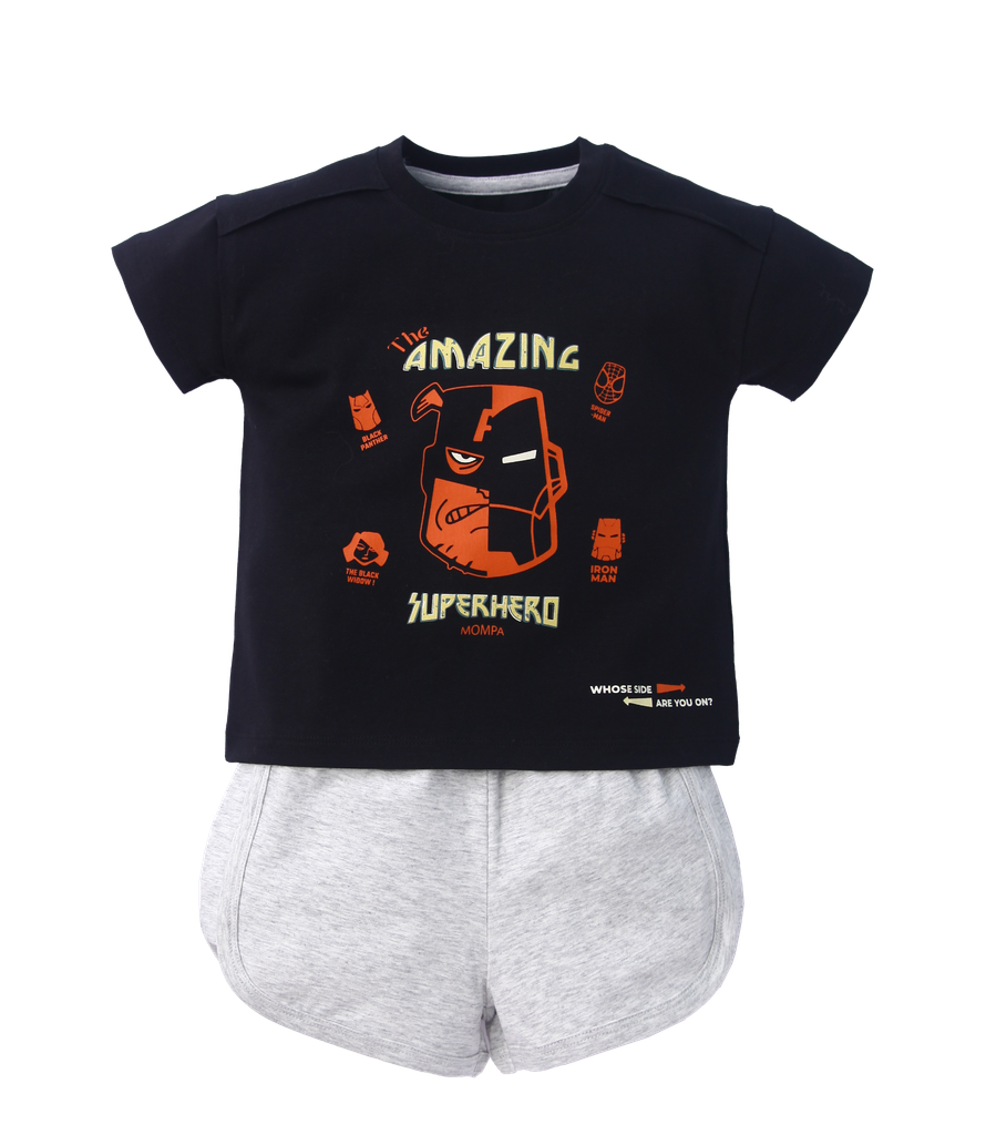 Bộ cộc tay cotton actif size 1-5y – ảnh 1