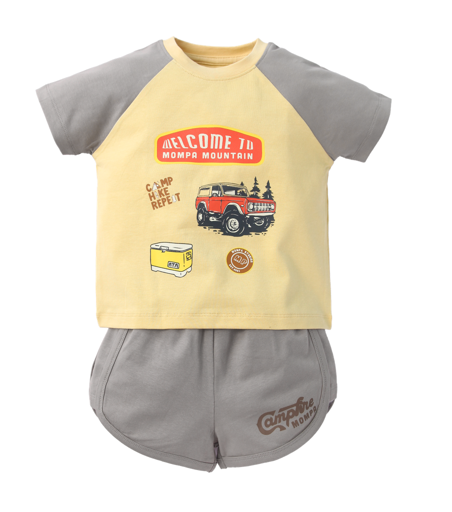 Bộ cộc tay cotton actif bé trai size 1-5y – ảnh 2