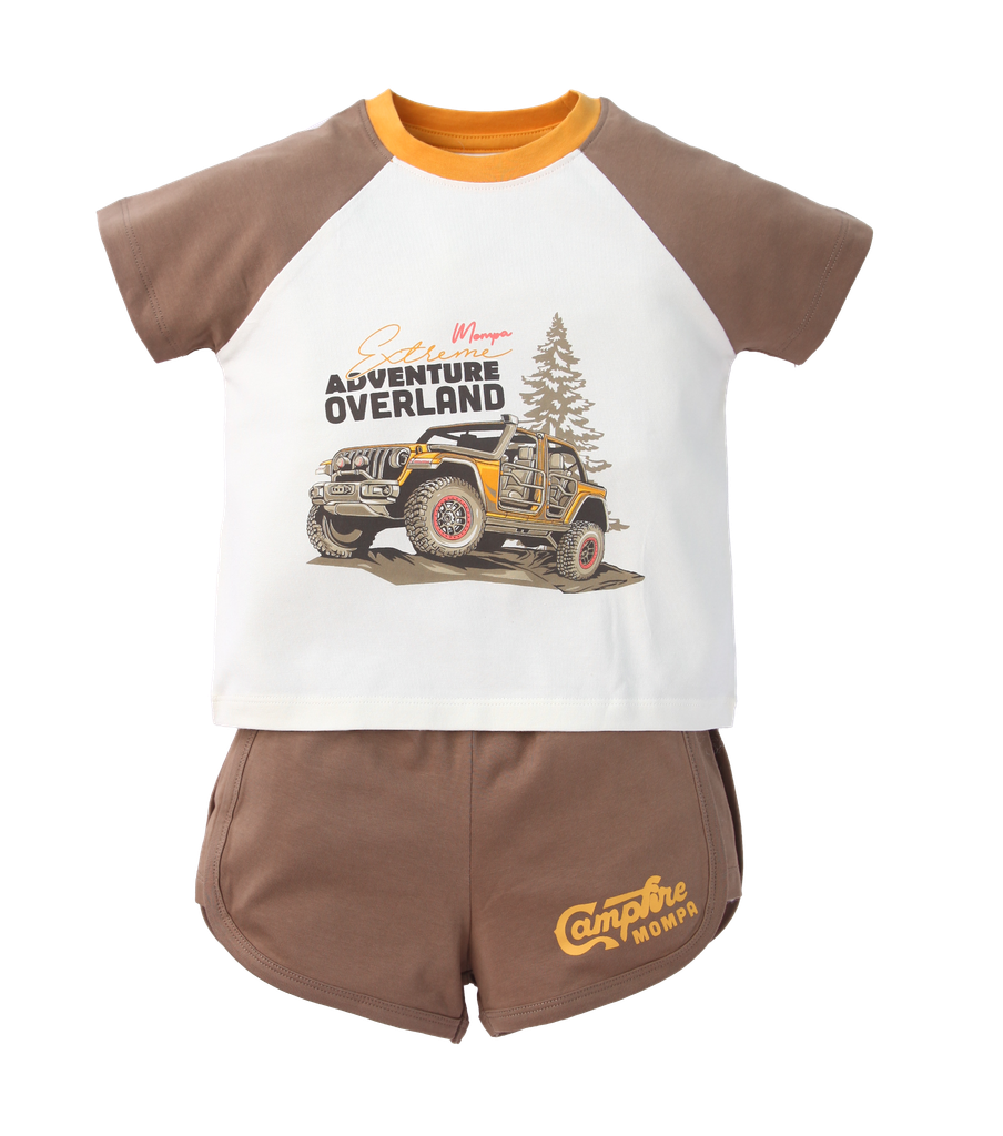 Bộ cộc tay cotton actif bé trai size 1-5y – ảnh 4
