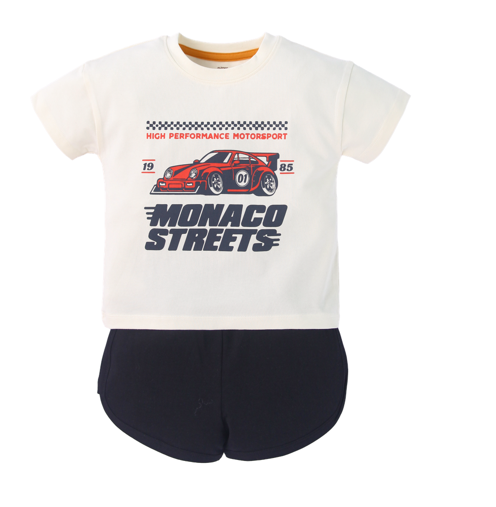 Bộ cộc tay cotton actif cho bé trai size 1-5y – ảnh 2